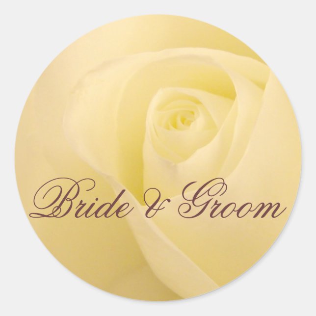 Customise Bride & Groom wedding seal (Front)