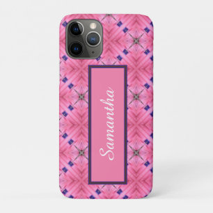 Customise Bright Pink Pattern iPhone 11 Pro Case