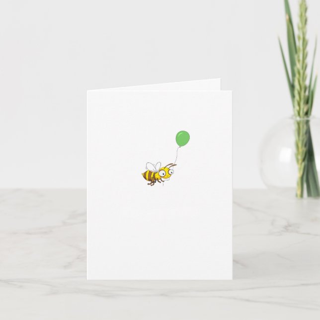 Customise Bumble bee Birthday. Birthday Card (Front)