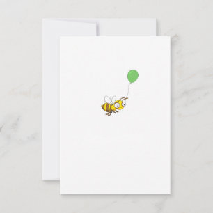 Customise Bumble bee Birthday Thank You Card