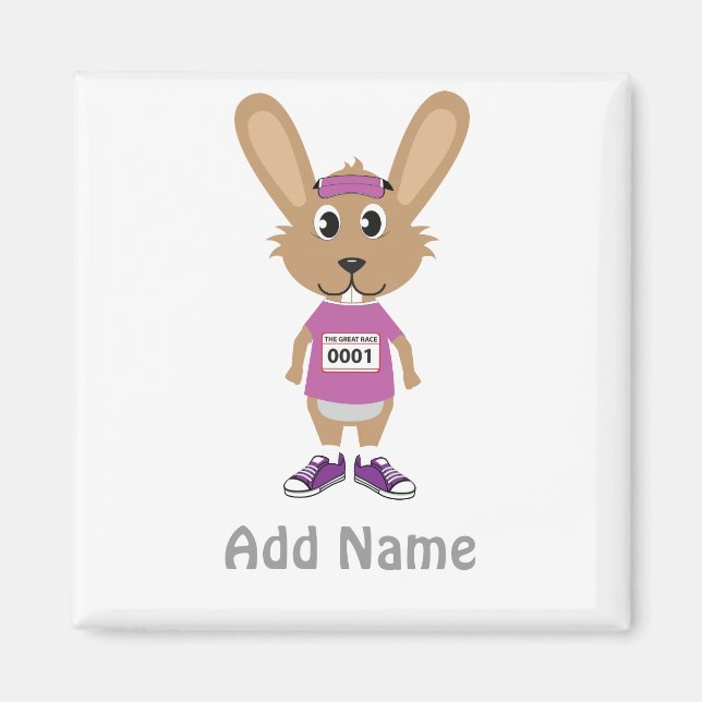 Customise Bunny Runner Magnet (Front)