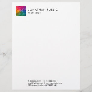 Customise Business Company Logo Here Template Custom Letterhead