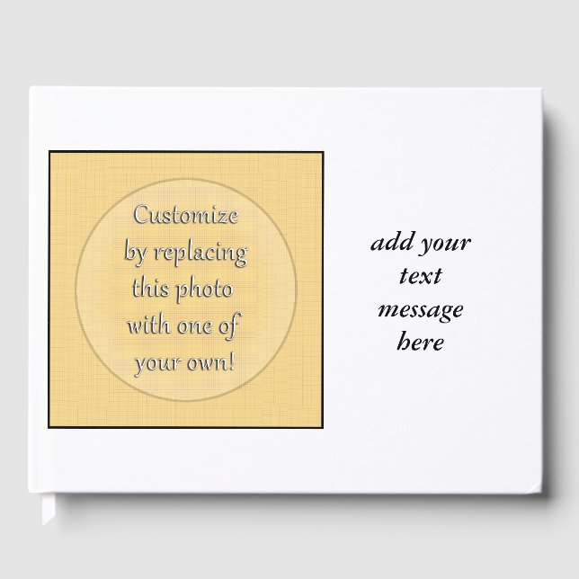 Customise by Adding Your Photo or Art Guest Book (Front)