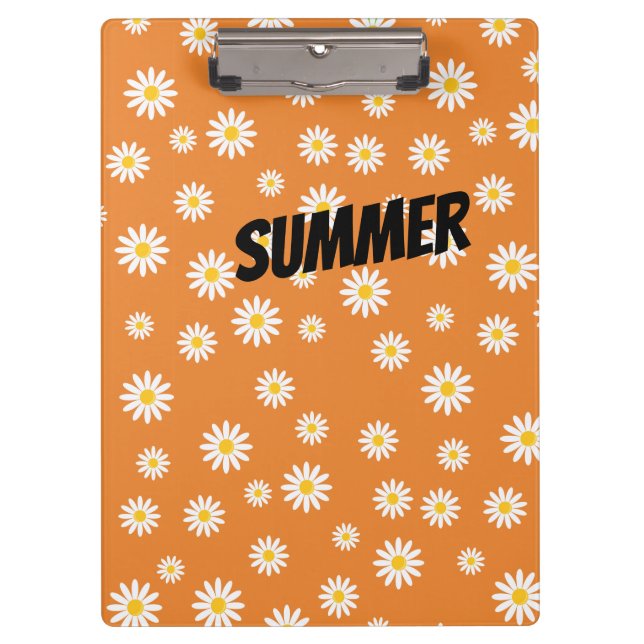 Customise Camomile Flowers Clipboard (Front)