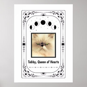 Customise Cat Lover Funny Photo Cat Mum Dad Zodiac Poster