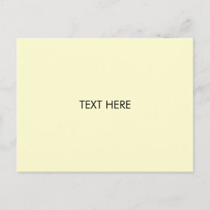 customise, change name text black cream postcard