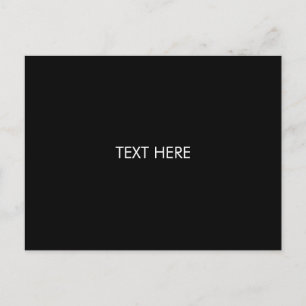 customise, change name text black white postcard
