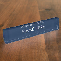 customise, change name text navy blue white