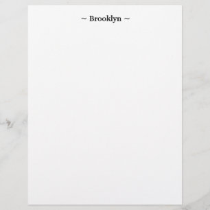 customise change name text white black custom letterhead