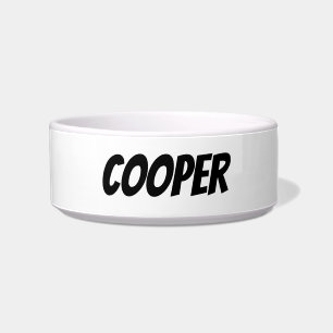 "customise / change your text & colours" - pet bow bowl