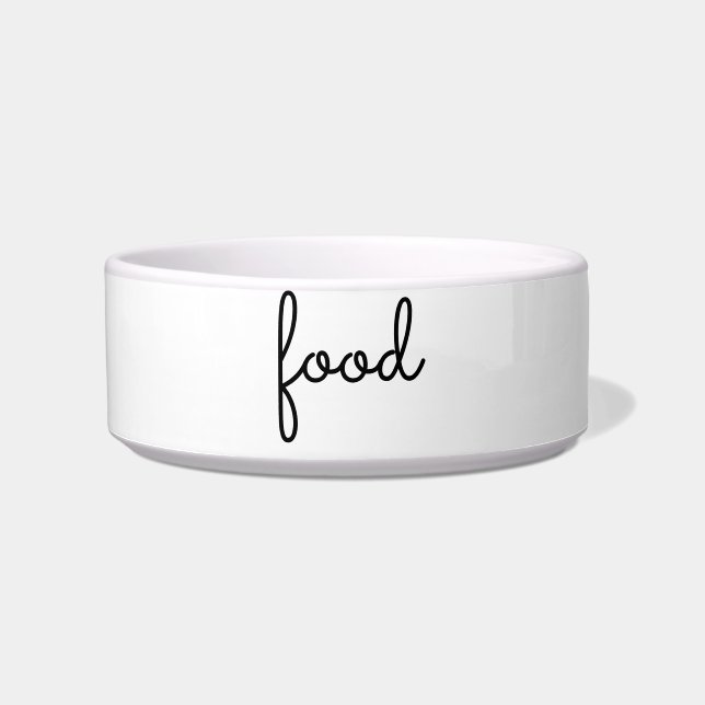 "customise / change your text & colours" - pet bow bowl (Front)