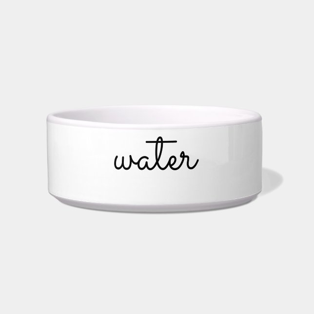 "customise / change your text & colours" - pet bow bowl (Front)