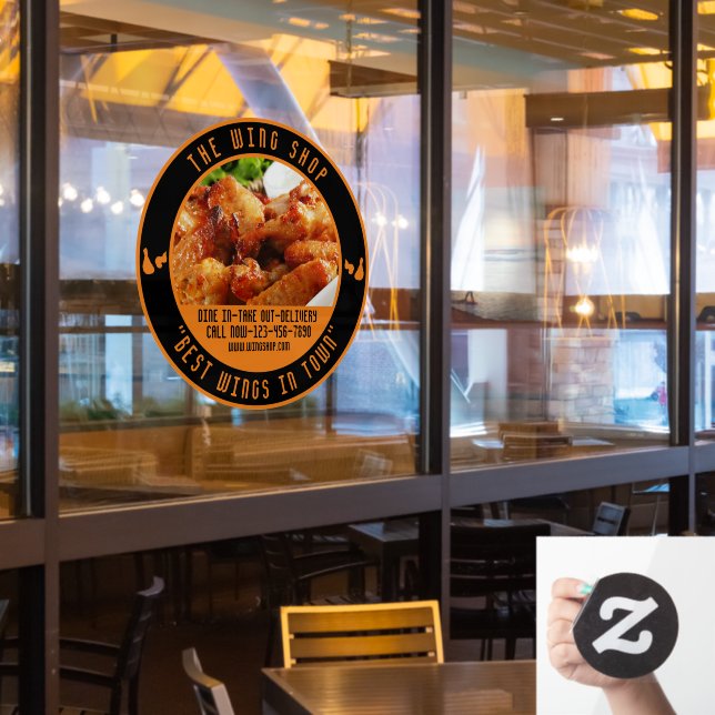 Customise Chicken Wing Restaurant Large Front  (Restaurant Window)