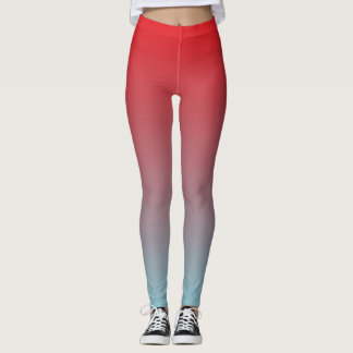 Customise & Choose the colour - Fade from Red Yoga Leggings