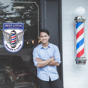 Customise Classic Barber Shop Traditional Pole