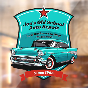 Customise Classic Car Auto Repair Shop Logo 2
