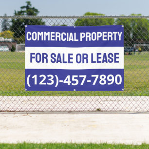 Customise Commercial Property For Sale Or Lease Banner