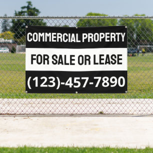Customise Commercial Property For Sale Or Lease Banner