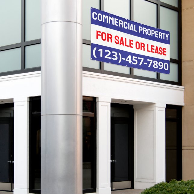 Customise Commercial Property For Sale Or Lease Banner (Outside Building)
