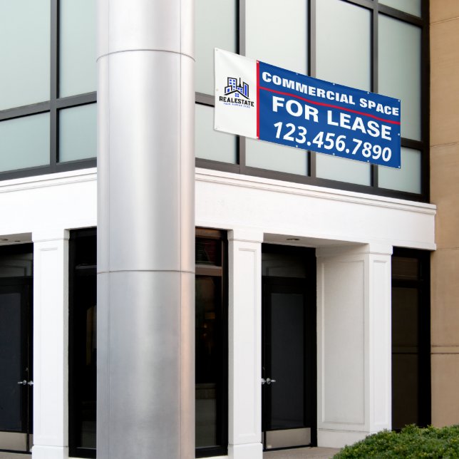 Customise Commercial Space For Lease Company Logo Banner (Outside Building)