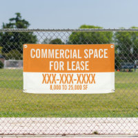 Customise Commercial Space For Lease Fence  Banner