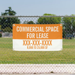Customise Commercial Space For Lease Fence  Banner