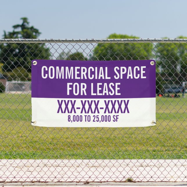 Customise Commercial Space For Lease Fence  Banner (Insitu)