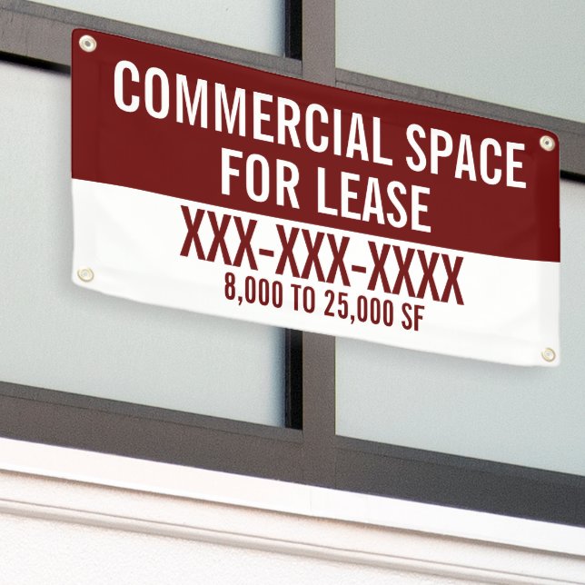 Customise Commercial Space For Lease Fence  Banner (Outside Building)
