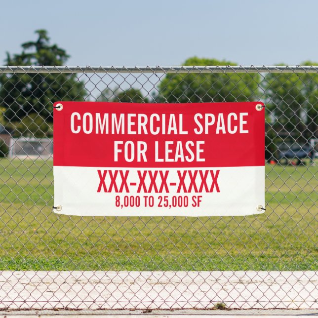 Customise Commercial Space For Lease Fence  Banner (Insitu)