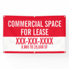 Customise Commercial Space For Lease Fence  Banner