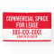 Customise Commercial Space For Lease Fence  Banner
