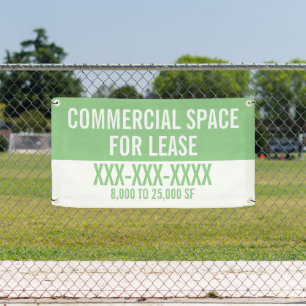 Customise Commercial Space For Lease Fence  Banner
