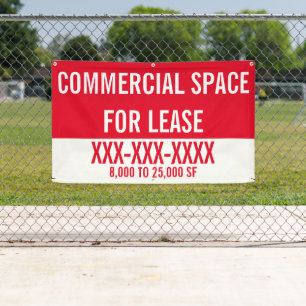 Customise Commercial Space For Lease Fence Banner