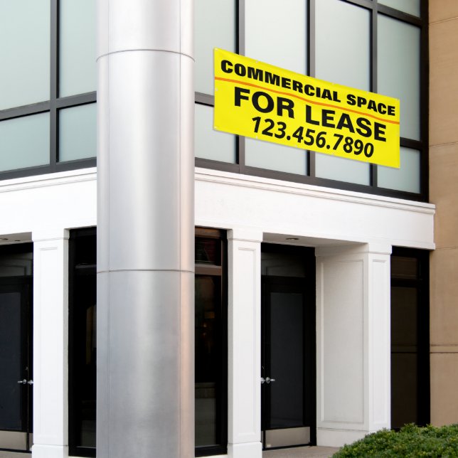 Customise Commercial Space For Lease Large Banner (Outside Building)