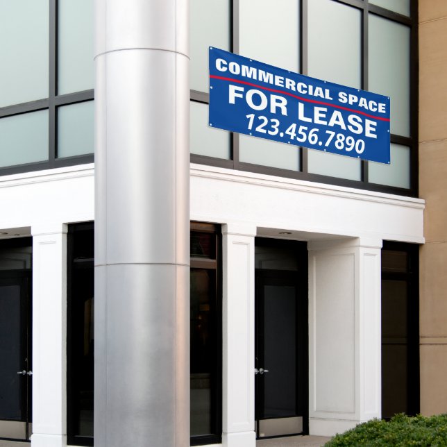 Customise Commercial Space For Lease Large  Banner (Outside Building)