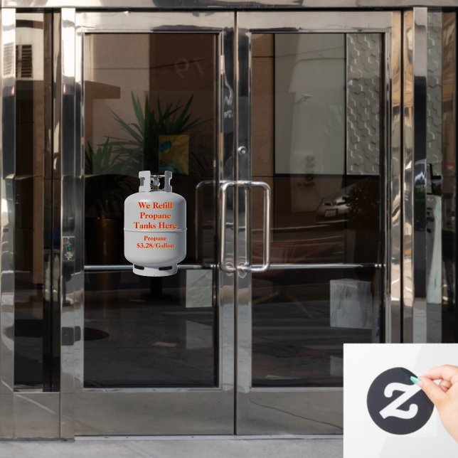 Customise Convenience Store We Fill Propane Tanks  (Office Door)