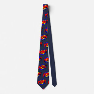 Customise Cool Comic Pow Party Tie