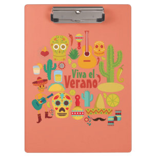 Customise Cool Mexico Monuments Design Clipboard