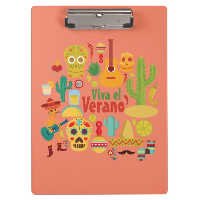 Customise Cool Mexico Monuments Design Clipboard (Front)