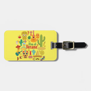 Customise Cool Mexico Monuments Design Luggage Tag