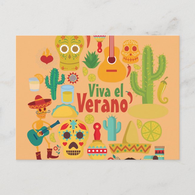 Customise Cool Mexico Monuments Design Postcard (Front)