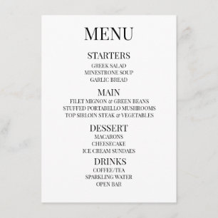 Customise - Create Your Own Custom Menu