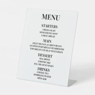 Customise - Create Your Own Menu Pedestal Sign