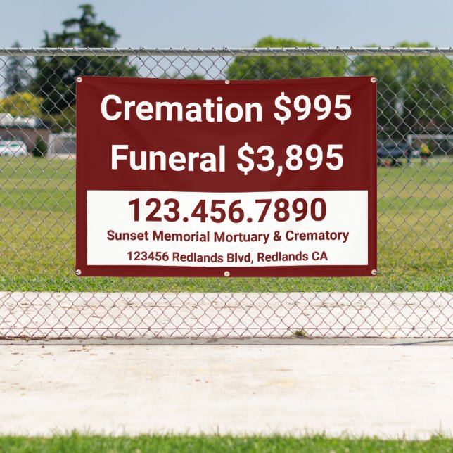 Customise Cremation Funeral Services  Banner (Insitu)