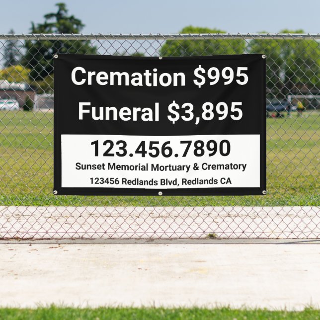 Customise Cremation Funeral Services  Banner (Insitu)