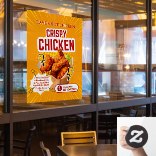 Customise Crispy Chicken Shop Price Menu Promo