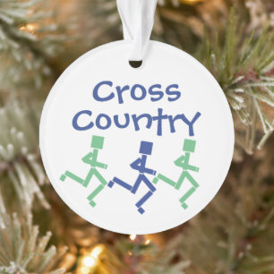 Customise Cross Country Running Back and Front Ornament