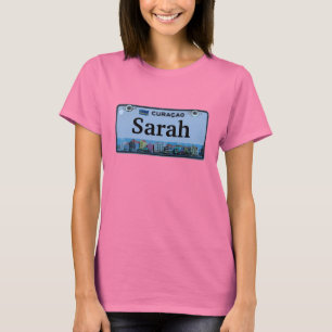 Customise Curacao License Plate T-Shirt