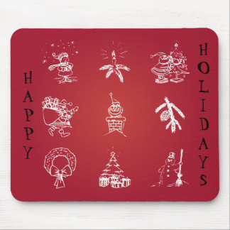 Customise Cute Christmas Design Mouse Pad