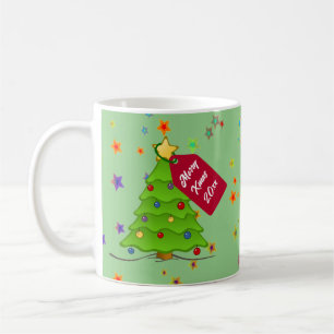 Customise Cute Christmas Tree Holiday Mug